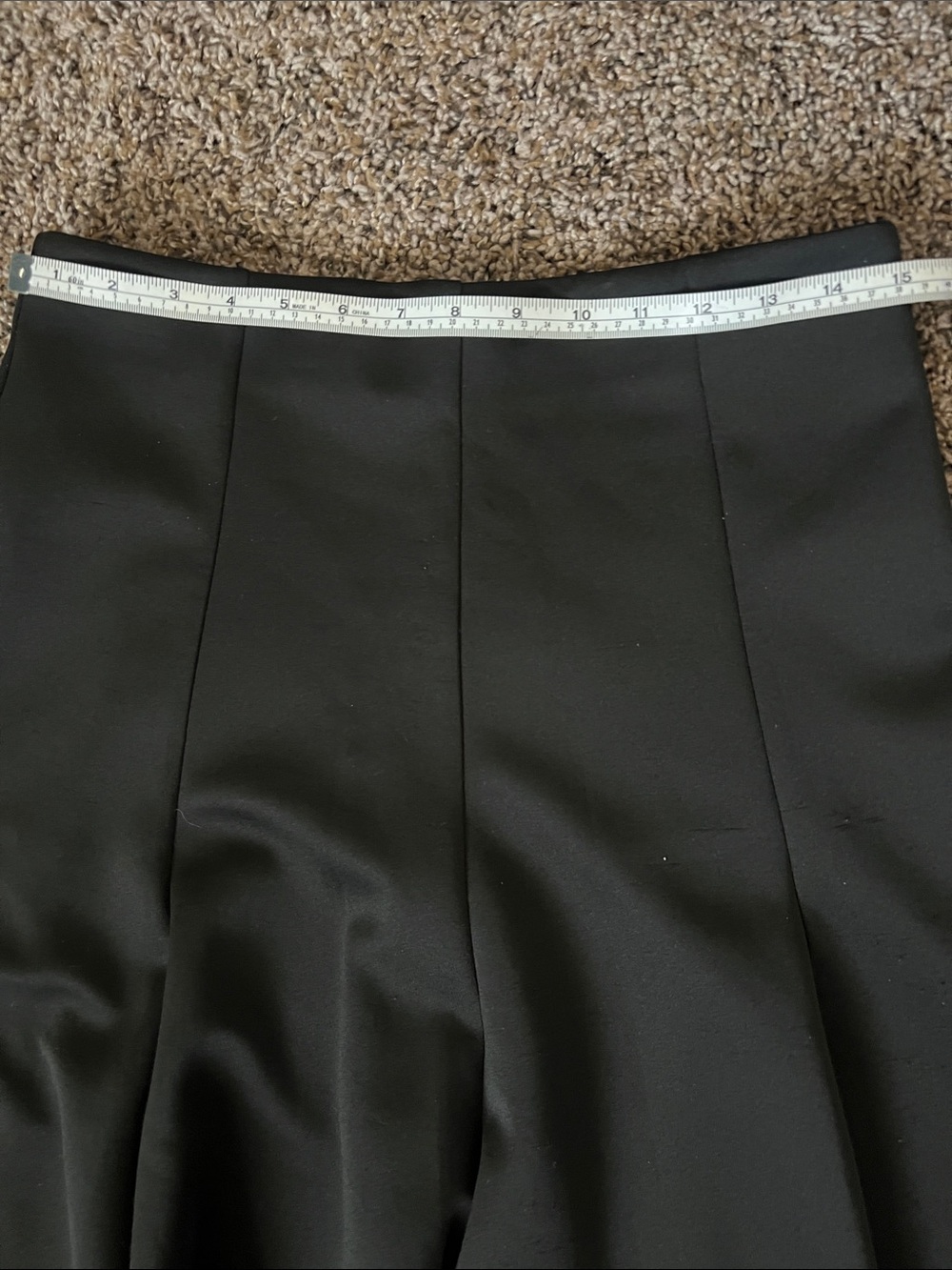 Vince Camuto Black A-Line Flared Skirt - Picture 5 of 6